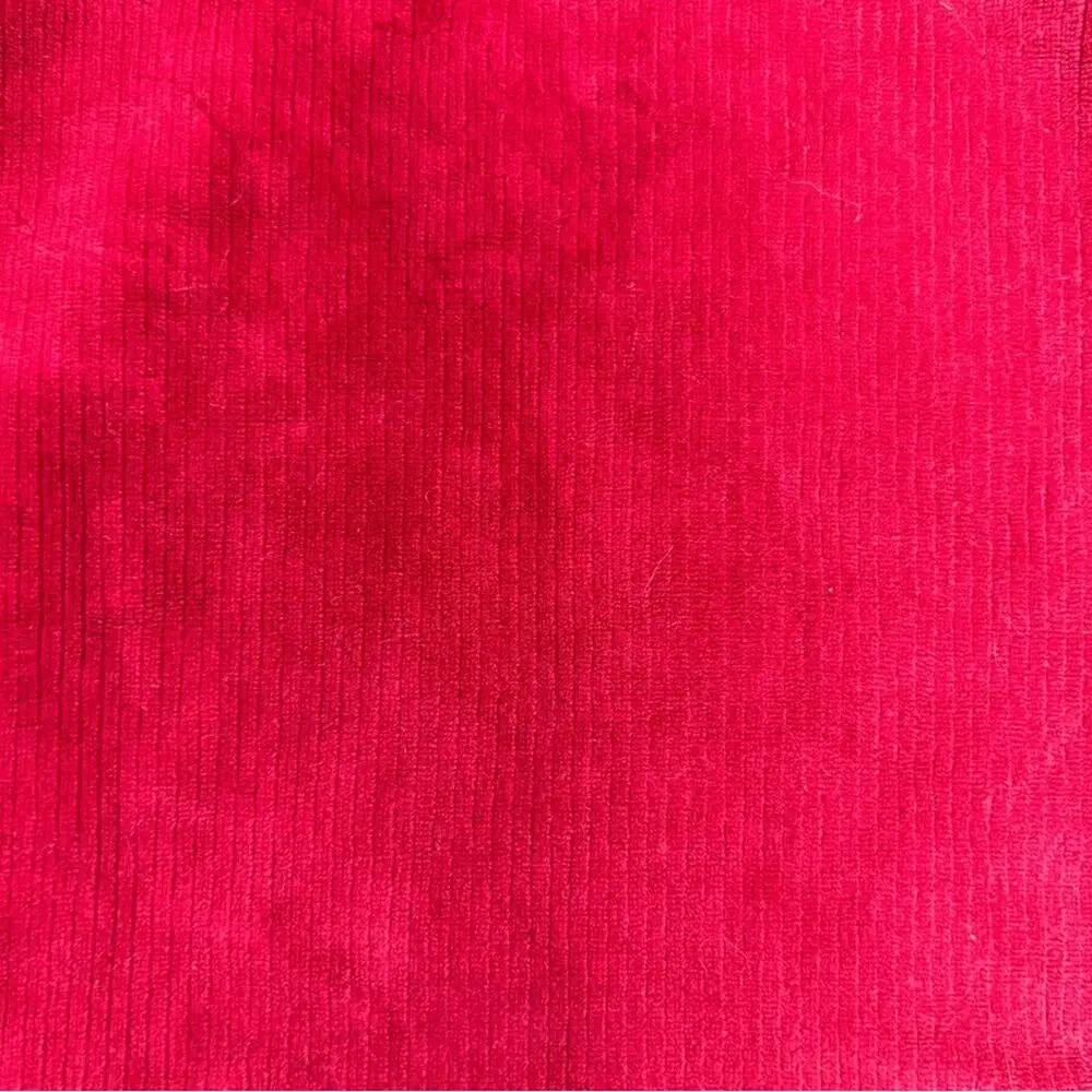 Children’s Place Red Velour Long Sleeve Girls 3T Vintage Ruffle Button Closure